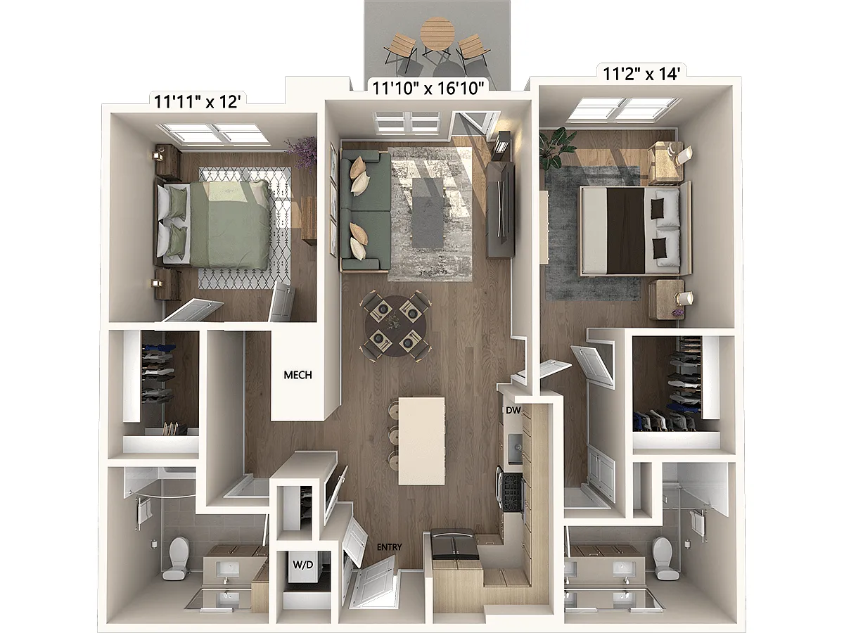 Floor plan B2m5-Base