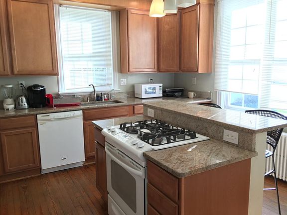 Renovated kitchen with breakfast bar