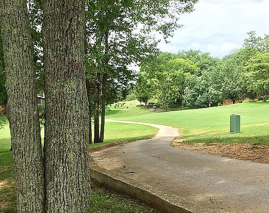View of 8th hole from porch