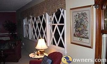 HUGE window in formal living/dining room