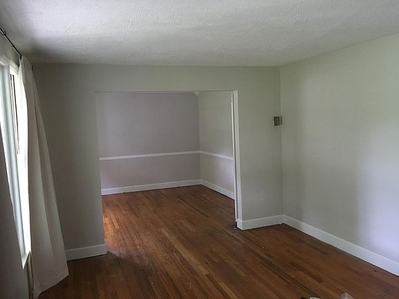 front living room and dining area
