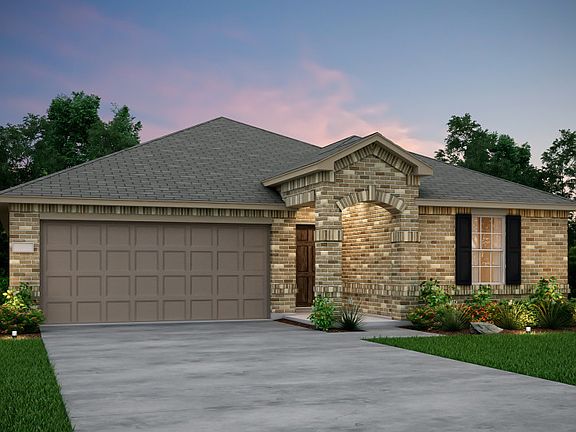 Exterior D - The Killeen plan, a one-story home with 2-car garage