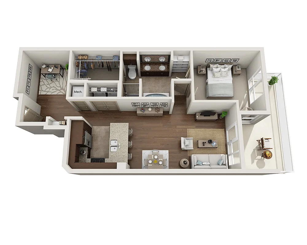 Floor plan Plan I (A1BD)