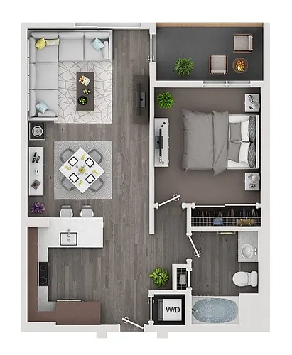 Floor plan 1/1 Standard