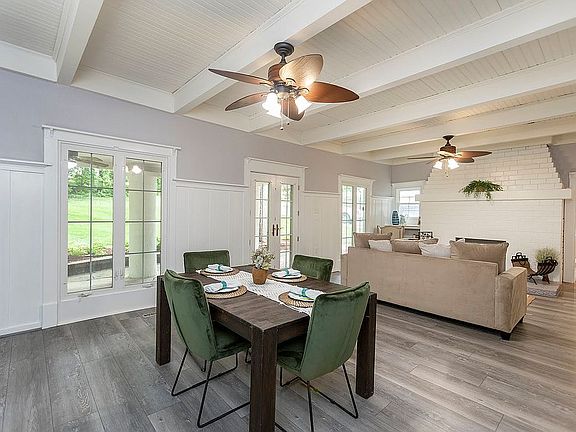 hearth room facing porch