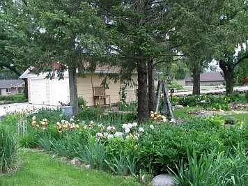 Garage and garden
