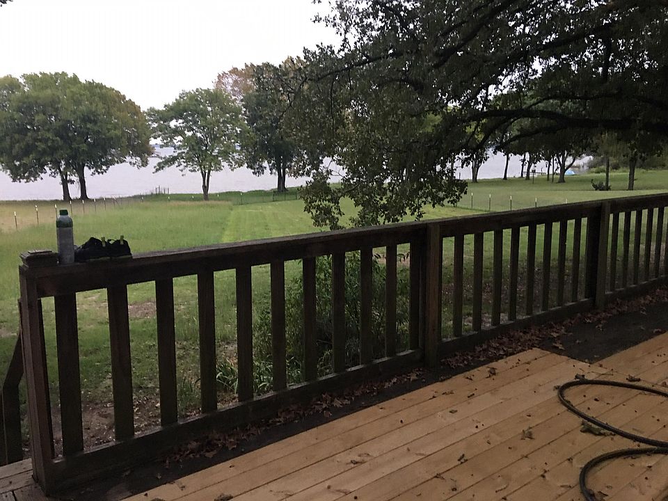 Huge deck with water views.
