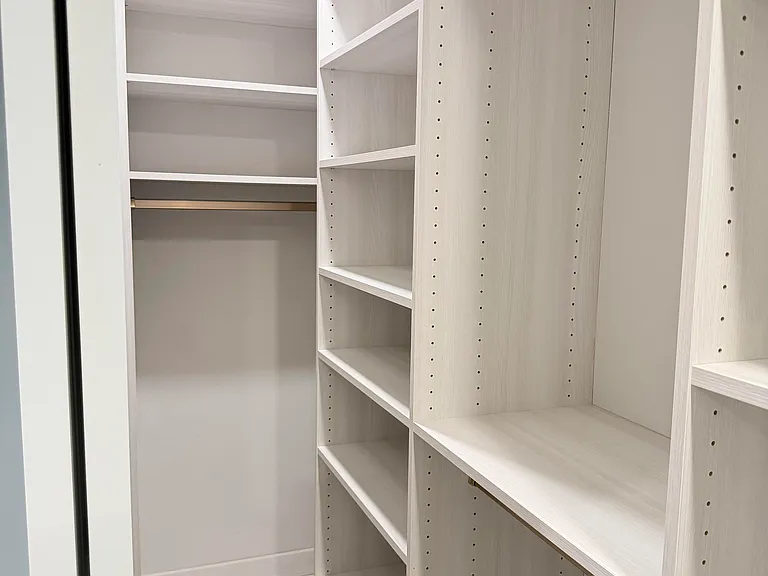 Master bedroom closets