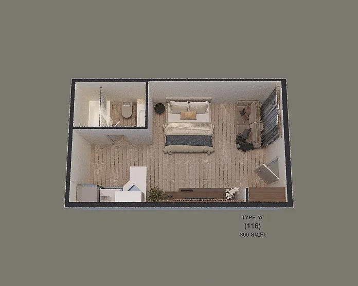 Floor plan Studio A