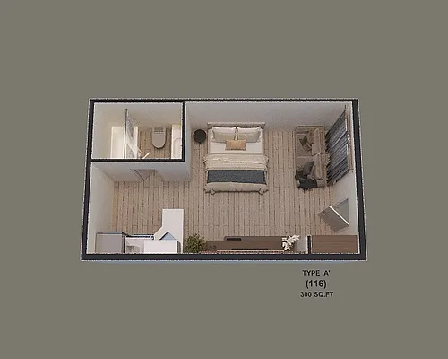 Floor plan Studio A