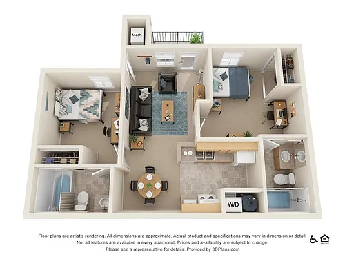 Floor plan Two Bedroom