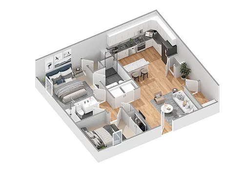 Floor plan Two Bed