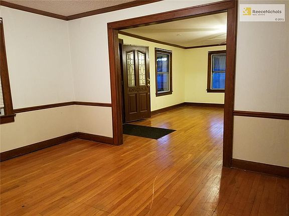 Looking from dining rm into living rm