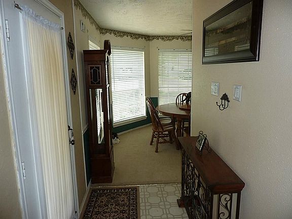 Entry hall between the living and dining rooms