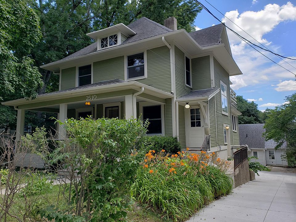 Home is divided into a duplex_ first floor unit is available. It is a 1910 home in a historic south of Grand neighborhood.
