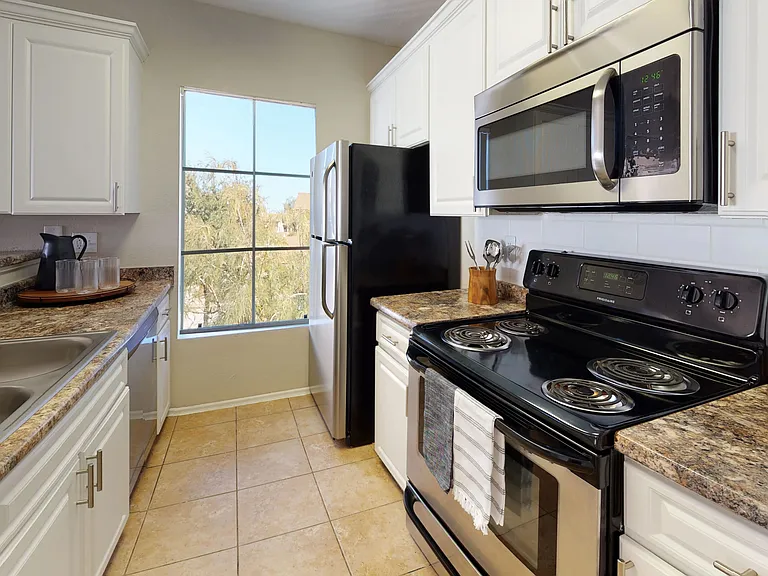 We present to you our kitchens boasting all stainless-steel appliances for a fresh, modern look.