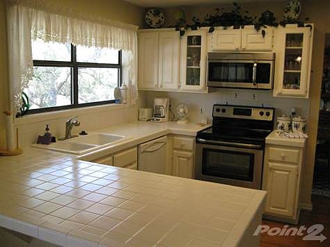 Kitchen with Tile Countertops
