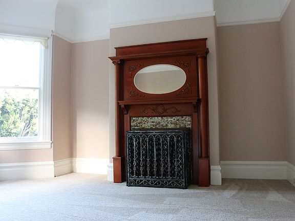 Living room fireplace