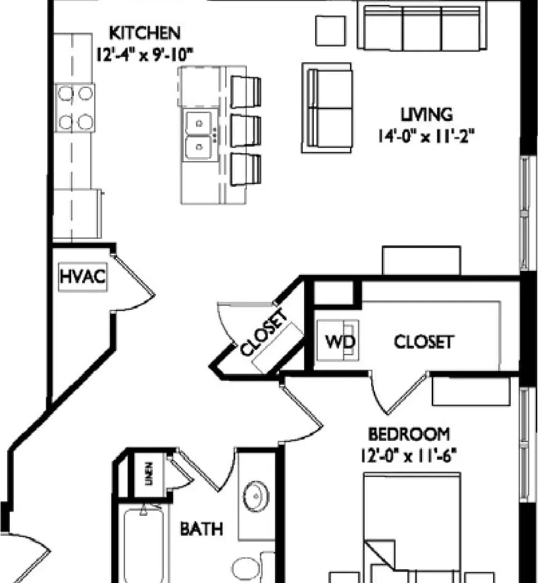 1 bed, 800 sqft, $1,670 — Photo 1