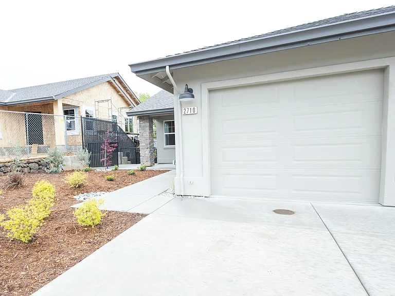 Front of the house/garage