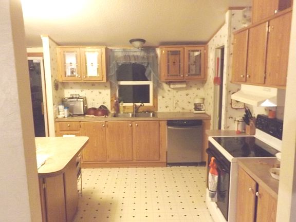 roomy kitchen