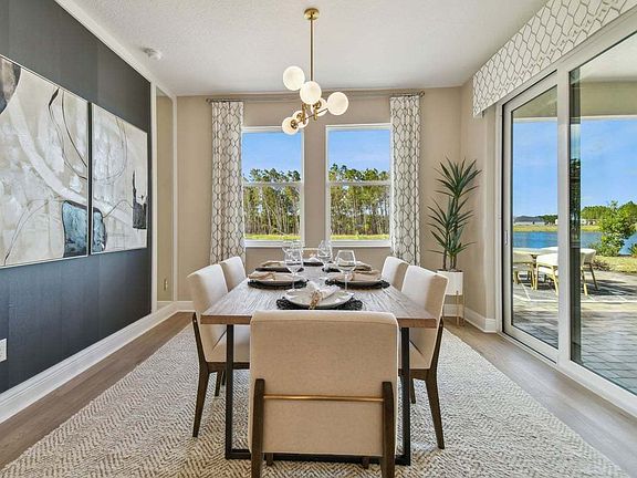 Sebastian new construction home plan cafe dining area by William Ryan Homes Tampa