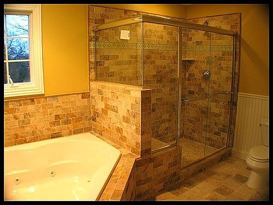 Master Bath with jacuzzi & sep. shower