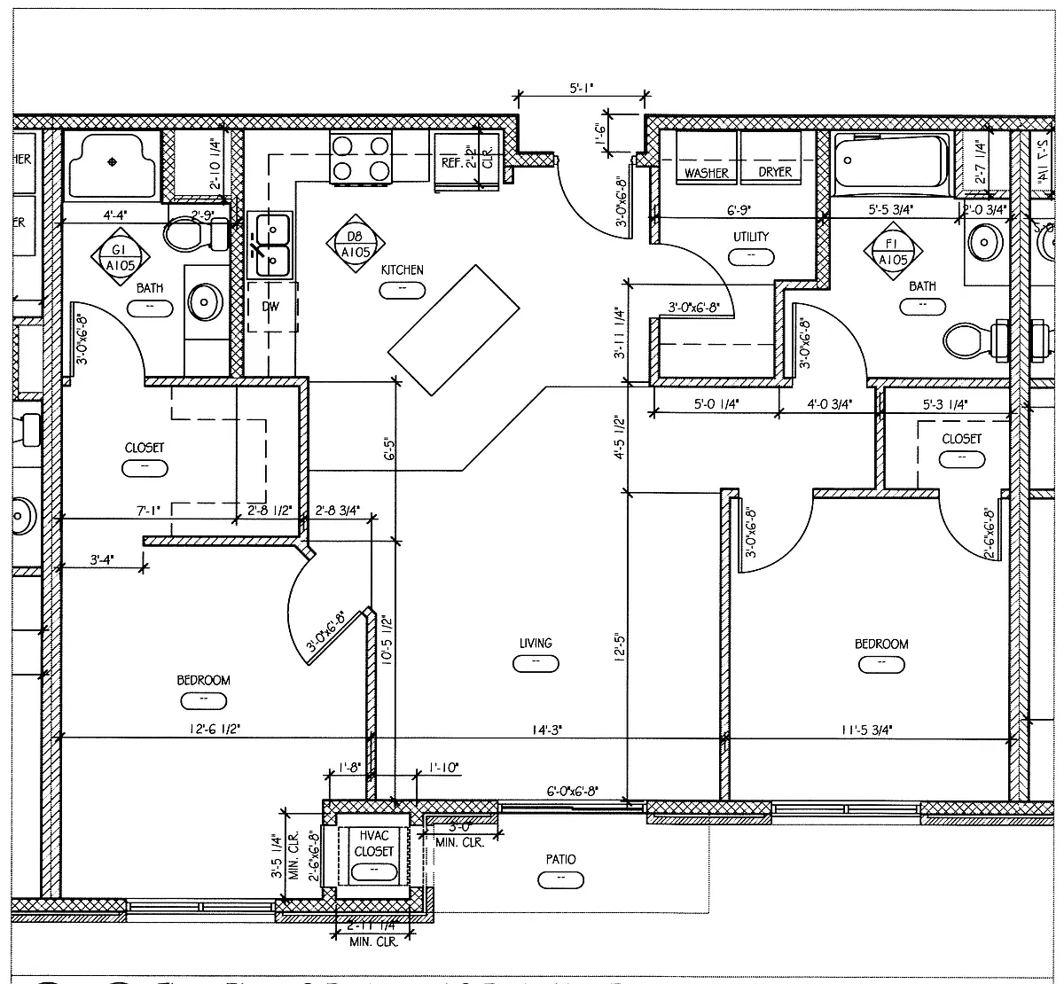 Floor plan 2 Bedroom B