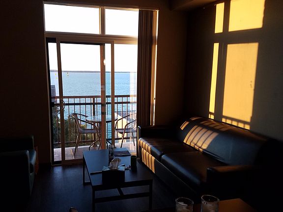 Living room by the sunset