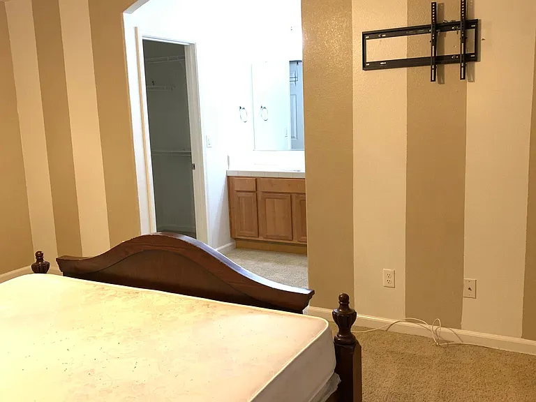 Master bedroom accent wall