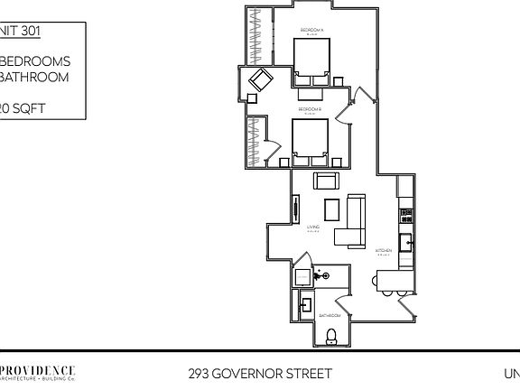 293 Governor #301 - Floor Plan