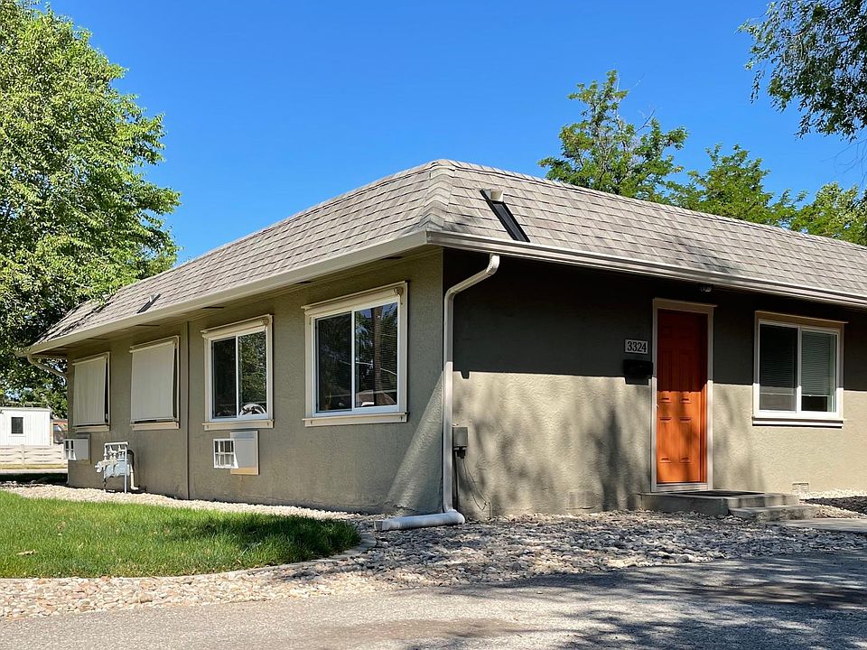 Shared lawn and long driveway