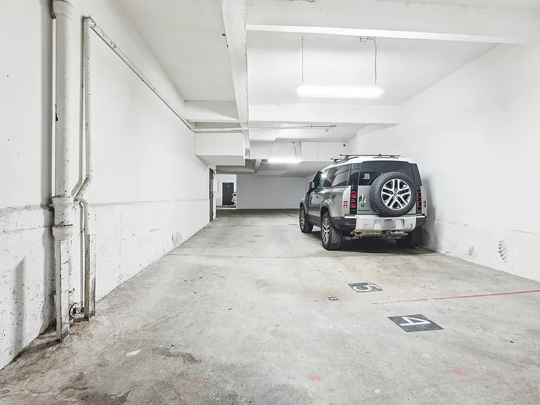 Apartment underground parking garage