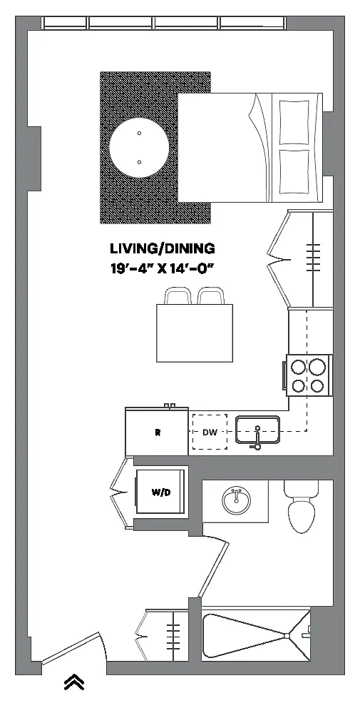 Floor plan 0B-3A