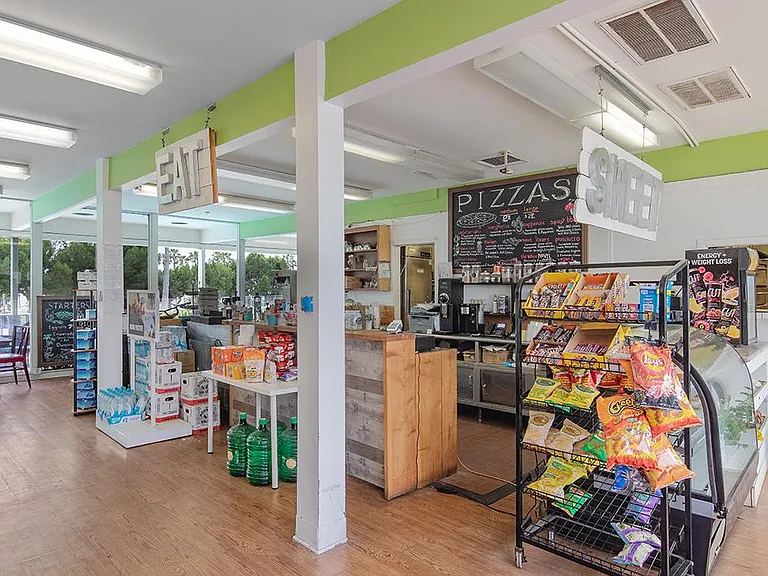 On-site cafe and market