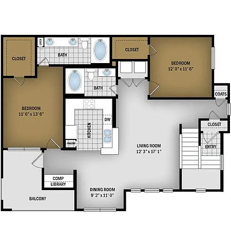Floor plan B3