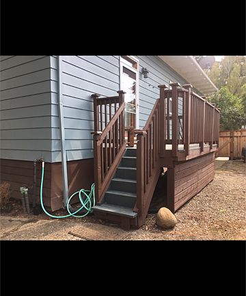 Looking toward front of house from yard