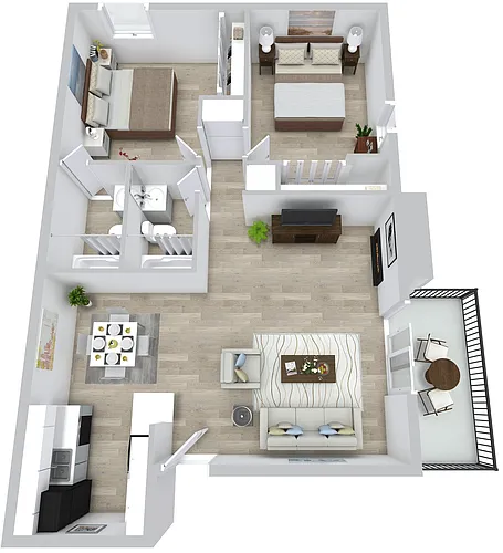 Floor plan 2X2