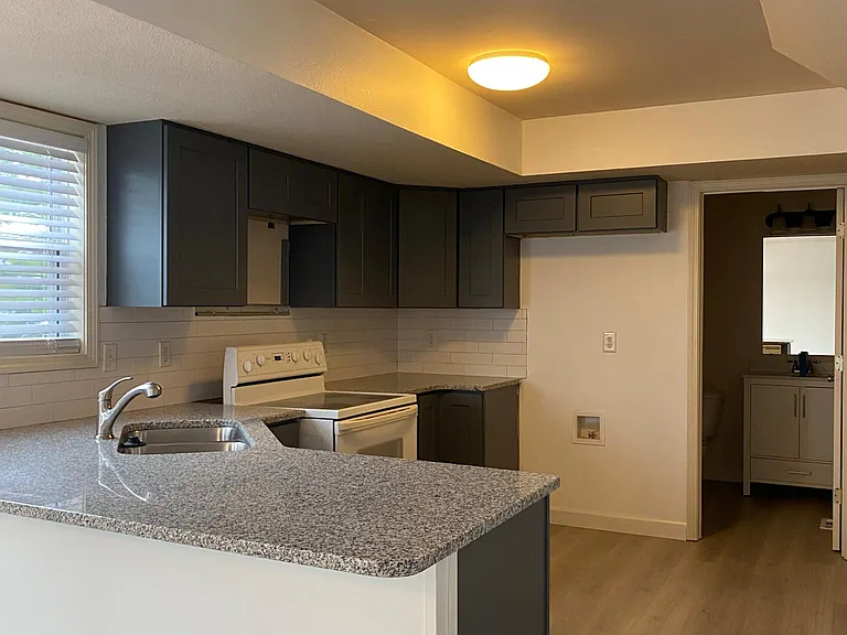 Refridgerator is included
Peek into main floor half bath