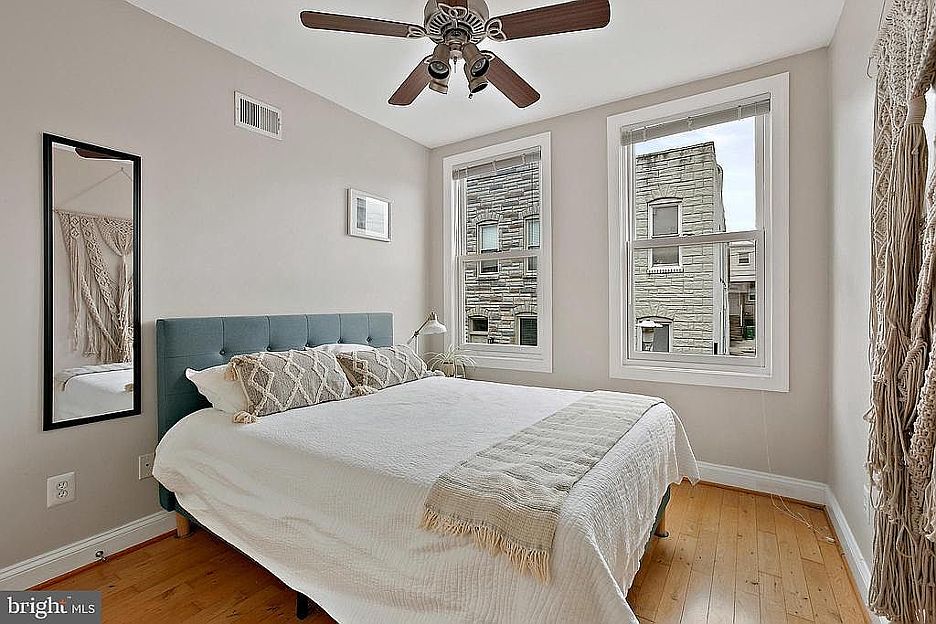 Bedroom. Comes with a bed + mattress (not the one pictured) if you'd like it.