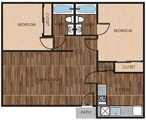 Floor plan 2X2