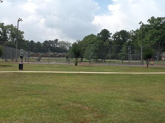 tennis courts across street