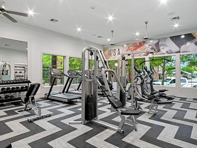 A variety of weights and equipment for all your fitness needs.