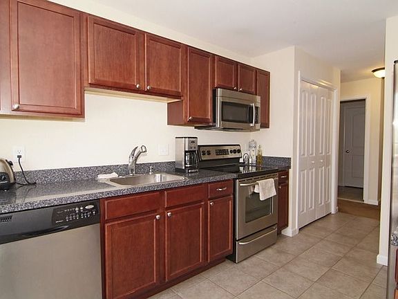 Kitchen with slider to deck,pantry