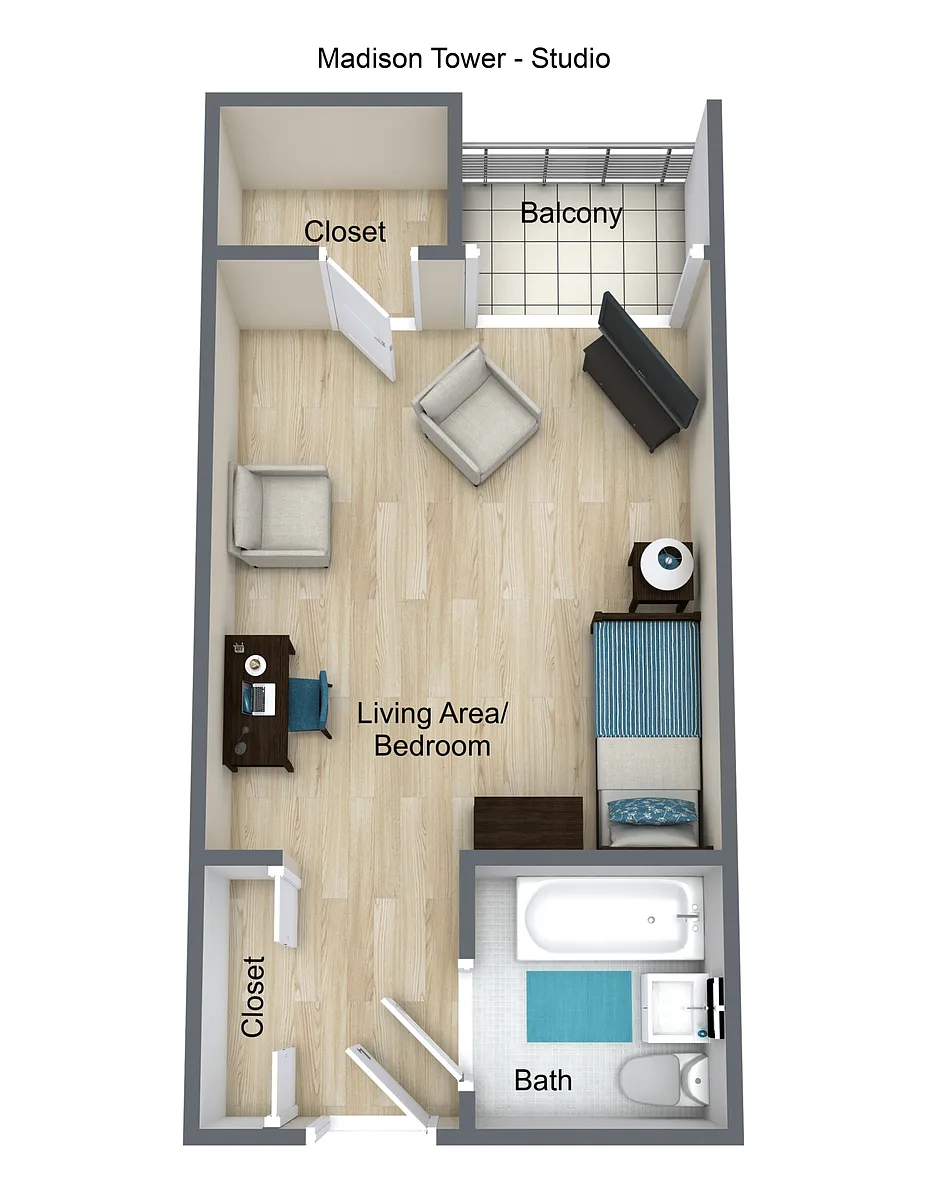 Floor plan Studio