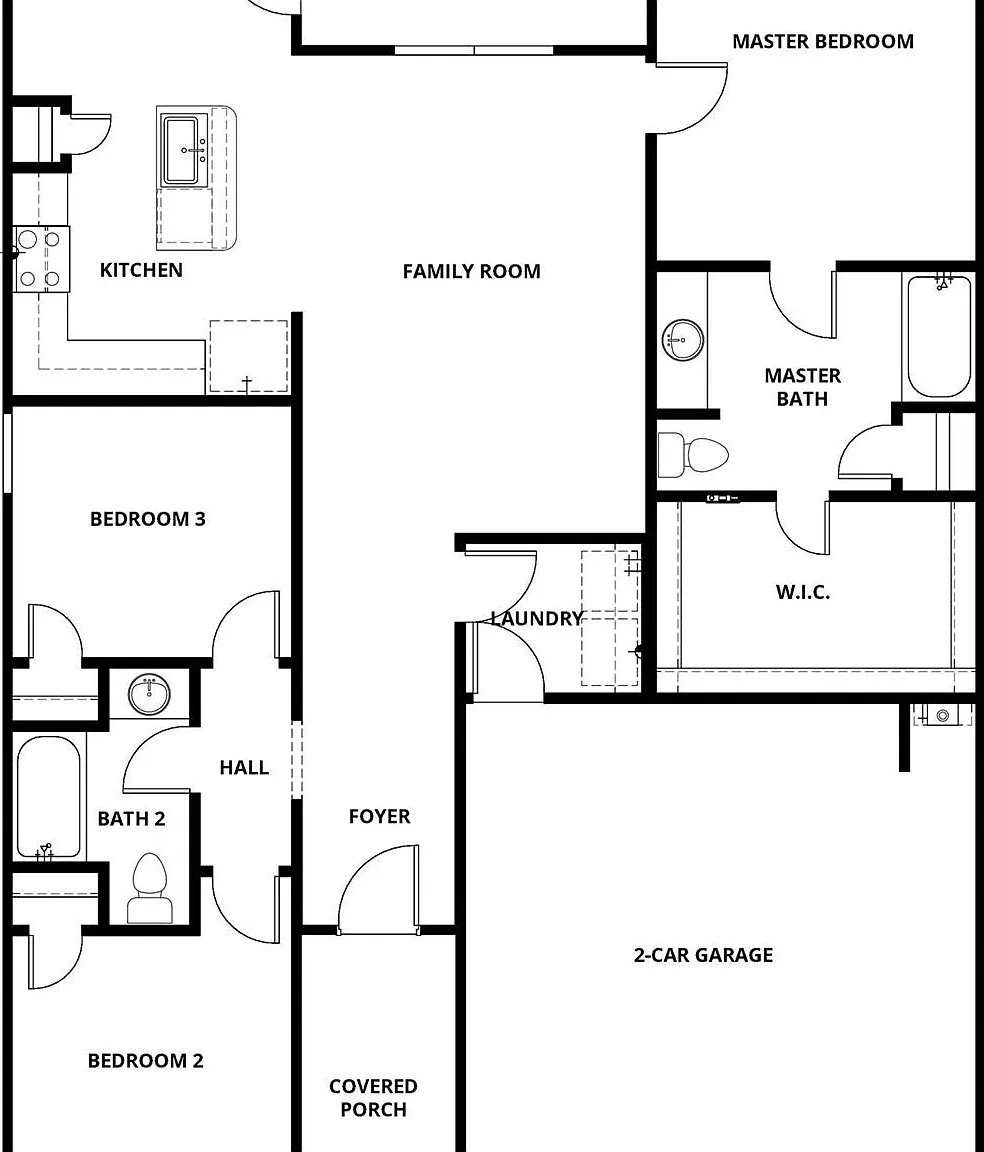3 bed, 2.0 bath, 1366 sqft, $2,370 — Photo 2