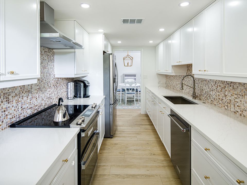 the 16 foot long fully stocked galley kitchen