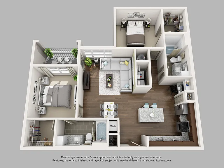 B1 floor plan Element Ballantyne