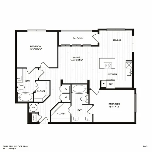 Floor plan B43