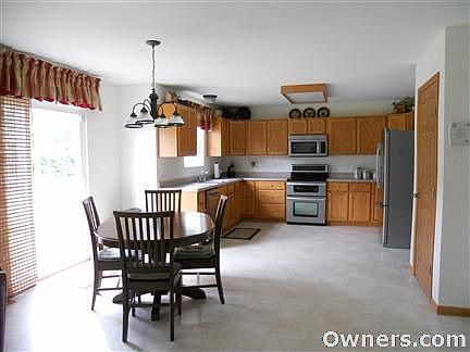 Enjoy serving meals in this spacious eat-in kitchen